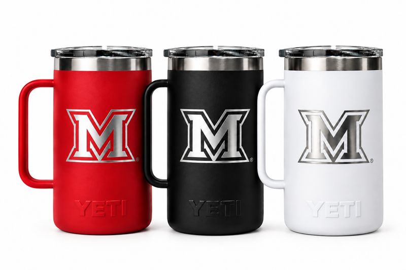 YETI 24 oz Miami University Block M Rambler Mug