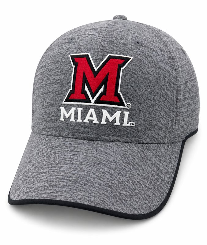 Under Armour Miami University RedHawks Gray Uncrushable Block M Adjustable Hat