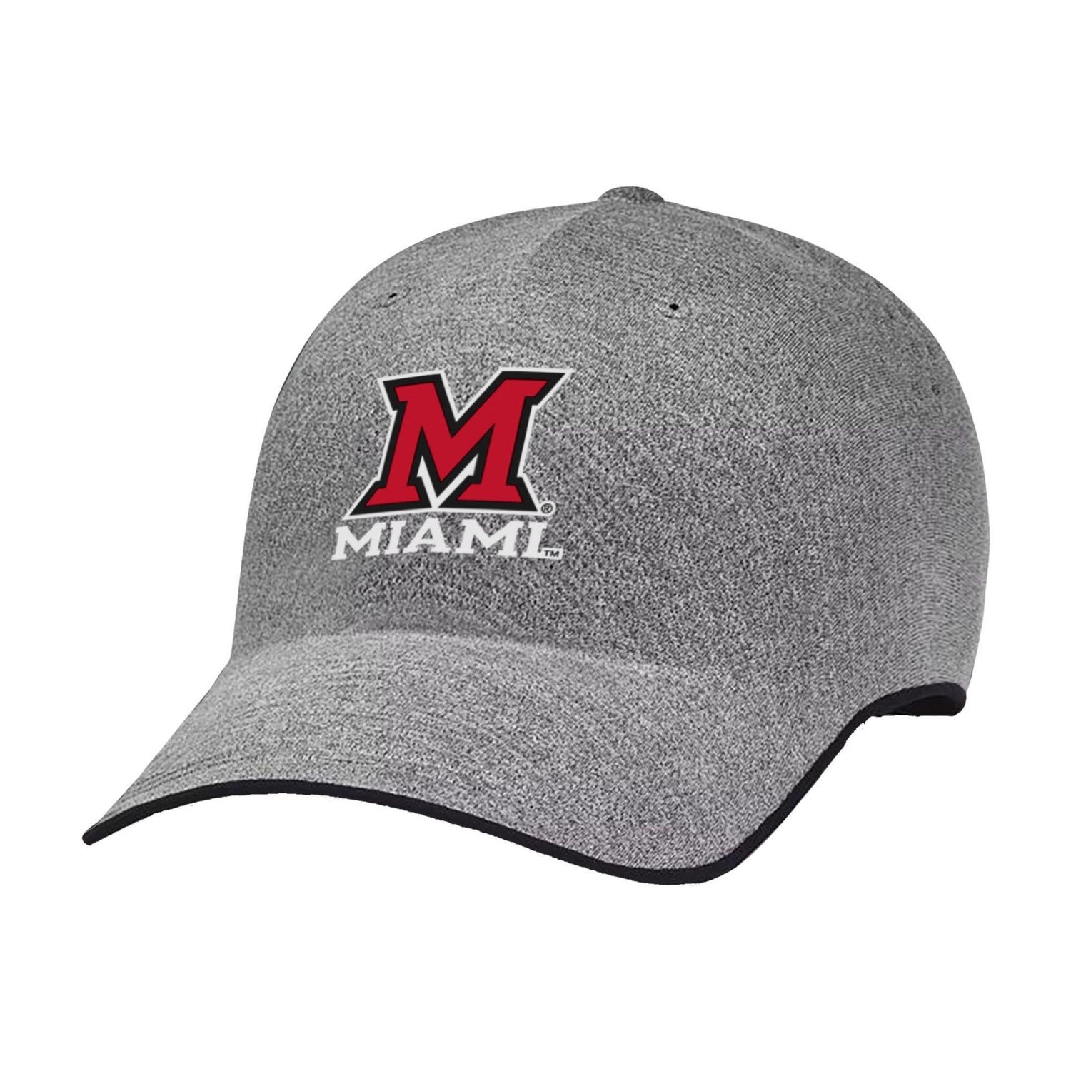 Under Armour Miami University RedHawks Gray Uncrushable Block M Adjustable Hat, Size: M/L