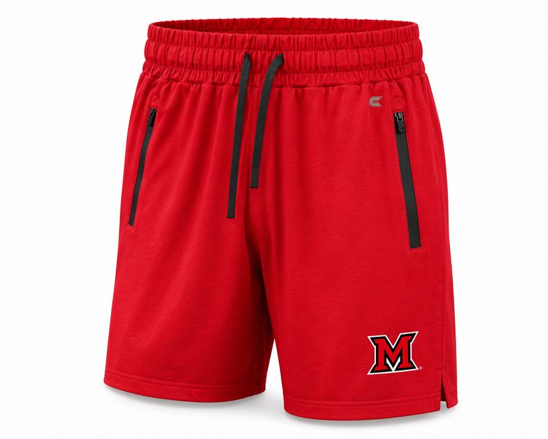 Colosseum Miami RedHawks Heathered Red Leto Performance Shorts