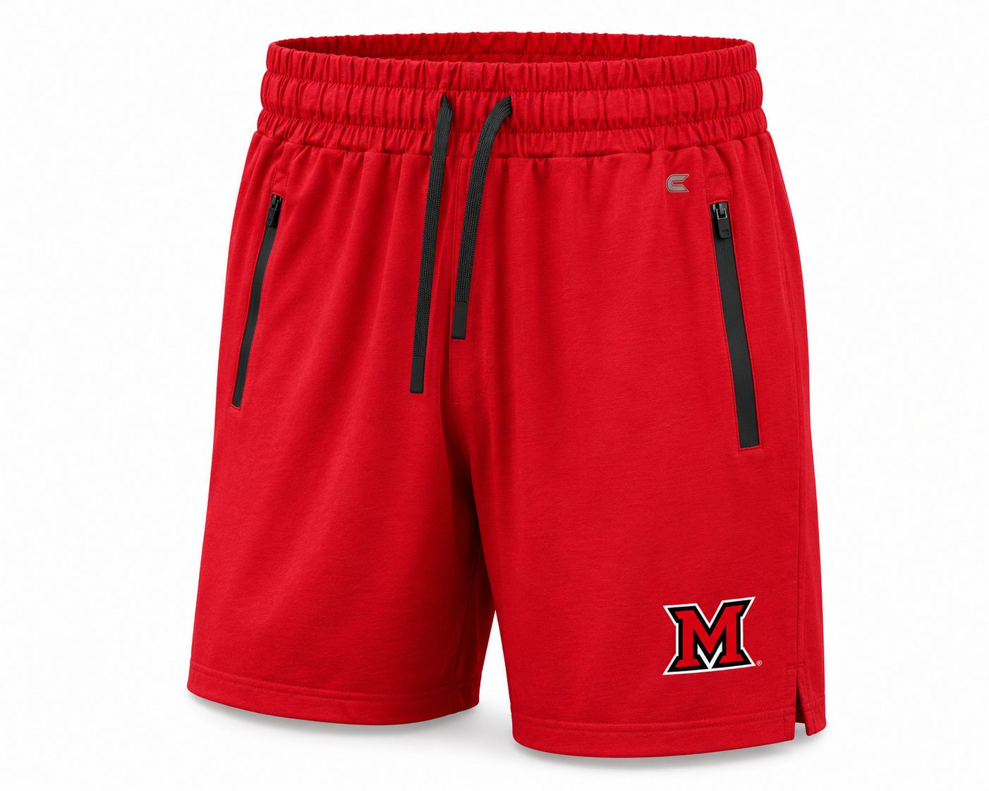Colosseum Miami RedHawks Heathered Red Leto Performance Shorts, Size: S