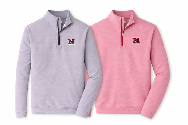 Peter Millar Sugar Striped 1/4 Zip