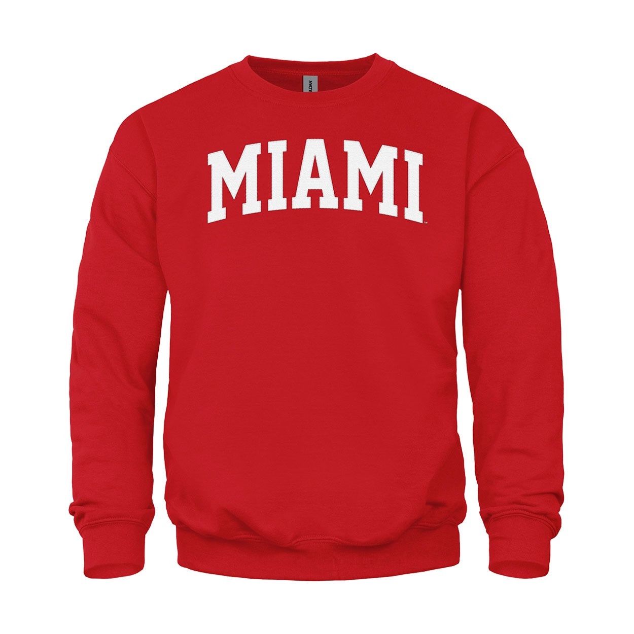 Miami University Fleece Crew, Color: GRAY, Size: 2XL