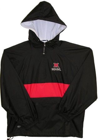 Black Pullover with Red Stripe
