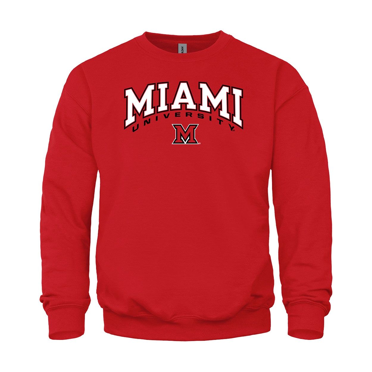 Red Crew with Miami arched over University