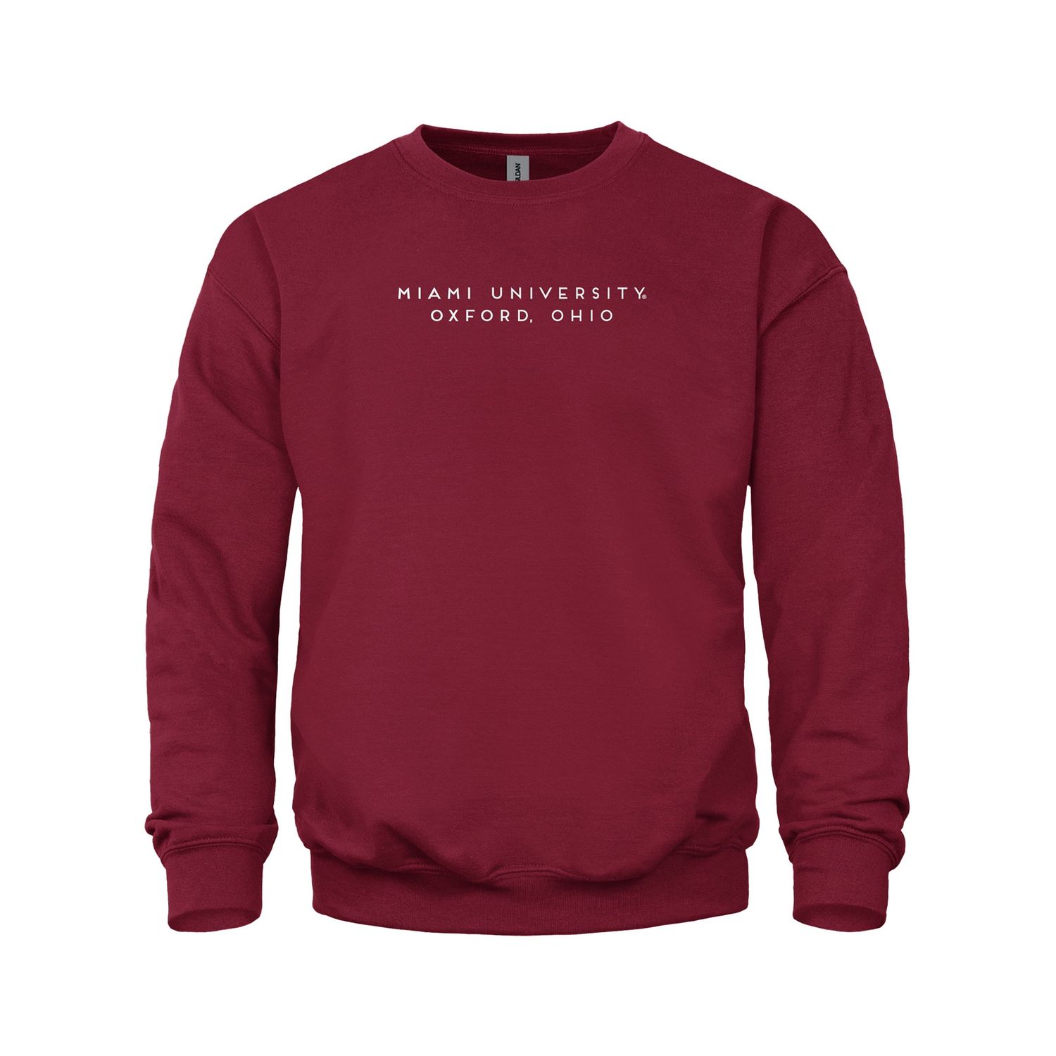 New Agenda Miami University Cardinal Crewneck Sweatshirt, Size: S