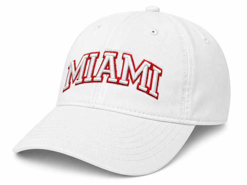 Legacy Miami University RedHawks White 3D Outline Adjustable Hat – EZA Relaxed Twill