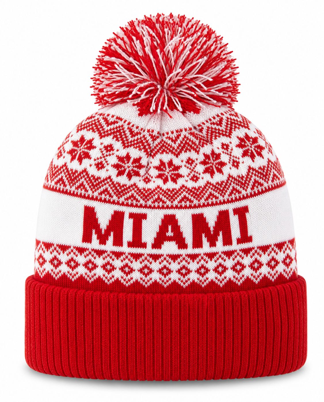 Legacy Miami University RedHawks North Pole Pom Hat