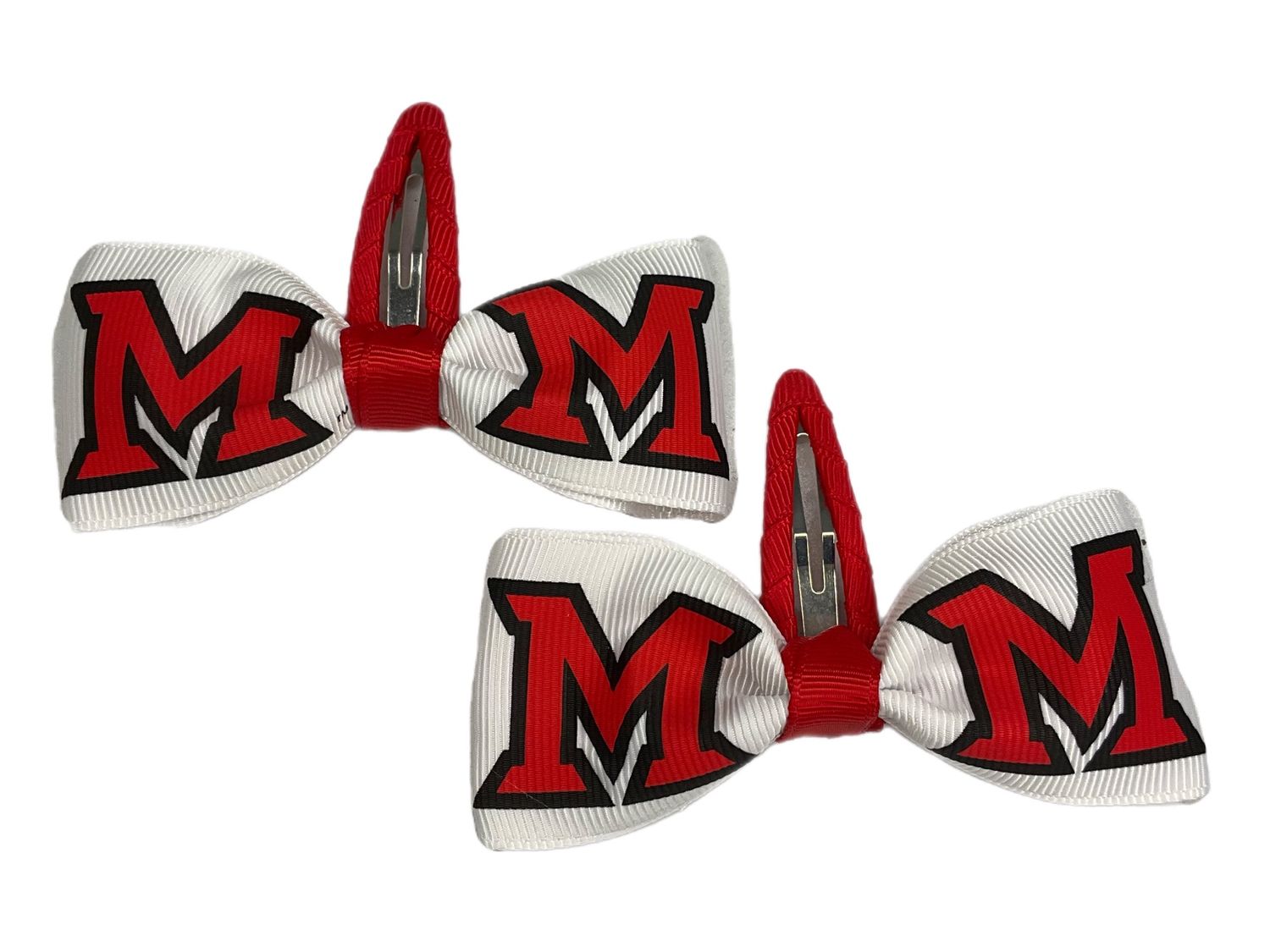2pk Clippies with Miami Bow
