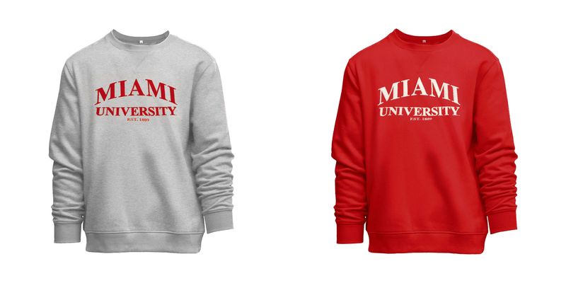 Camp David Miami University Tackle Twill Crew