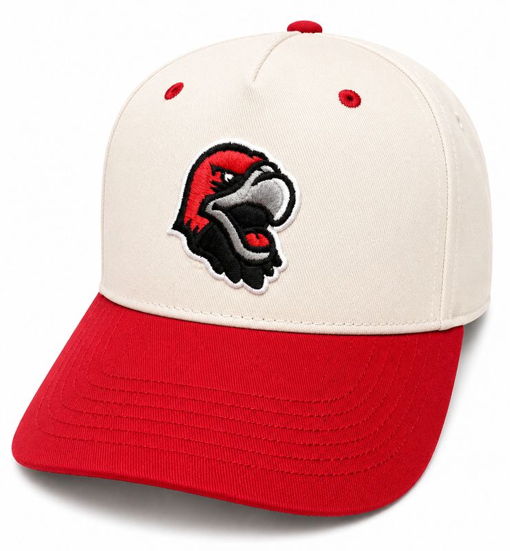 Legacy Miami University RedHawks Heritage Swoop Adjustable Hat – Stone/Scarlet