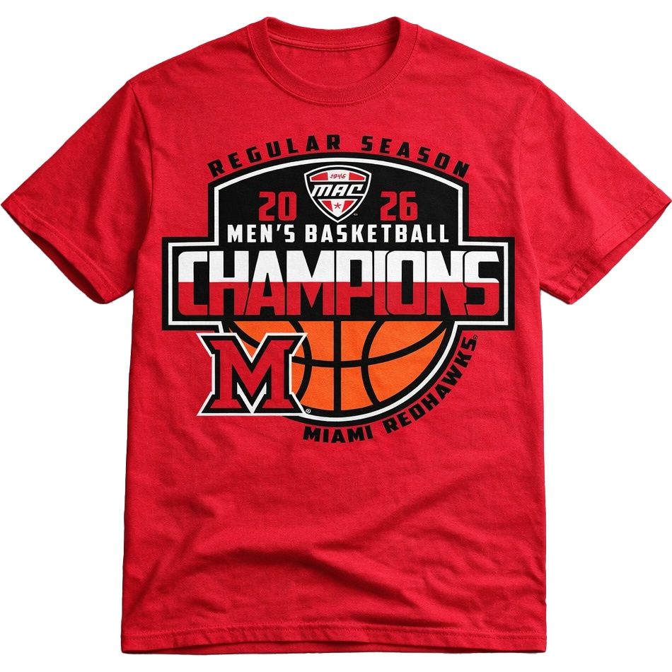Miami RedHawks Basketball MAC Regular Season Champs SST T-Shirt