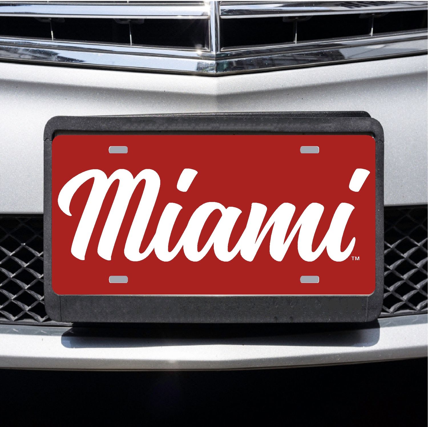 Miami Script License Plate