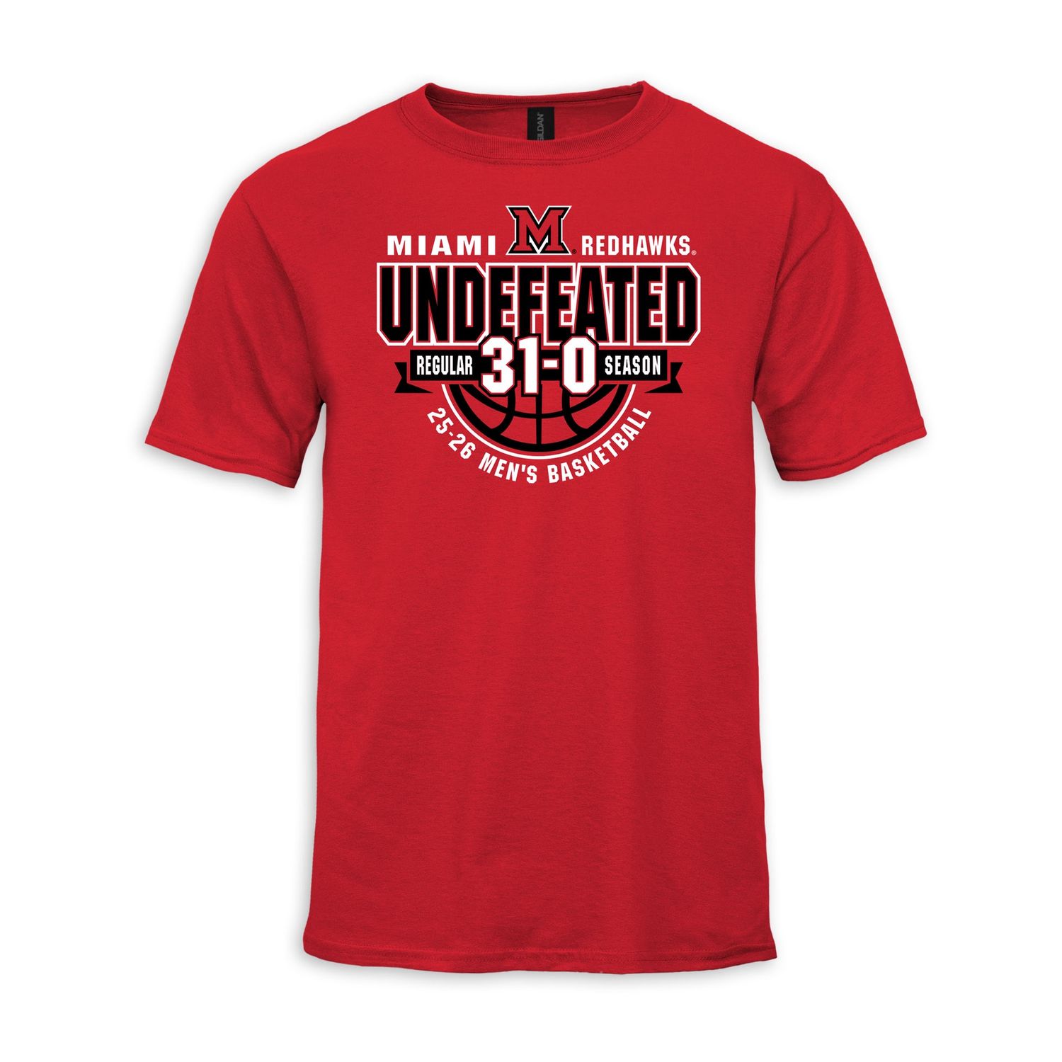 Miami RedHawks Basketball 31-0 Undefeated Season T-Shirt