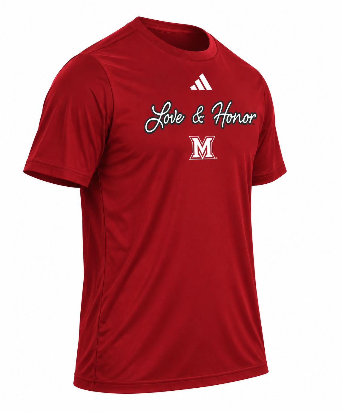 adidas Miami University Love &amp; Honor T-Shirt, Size: S