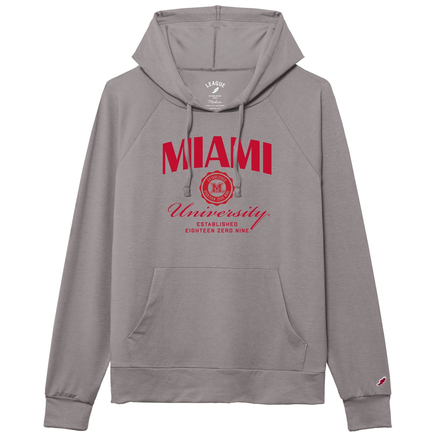 W-All Day Hood LST in Grey, Size: S