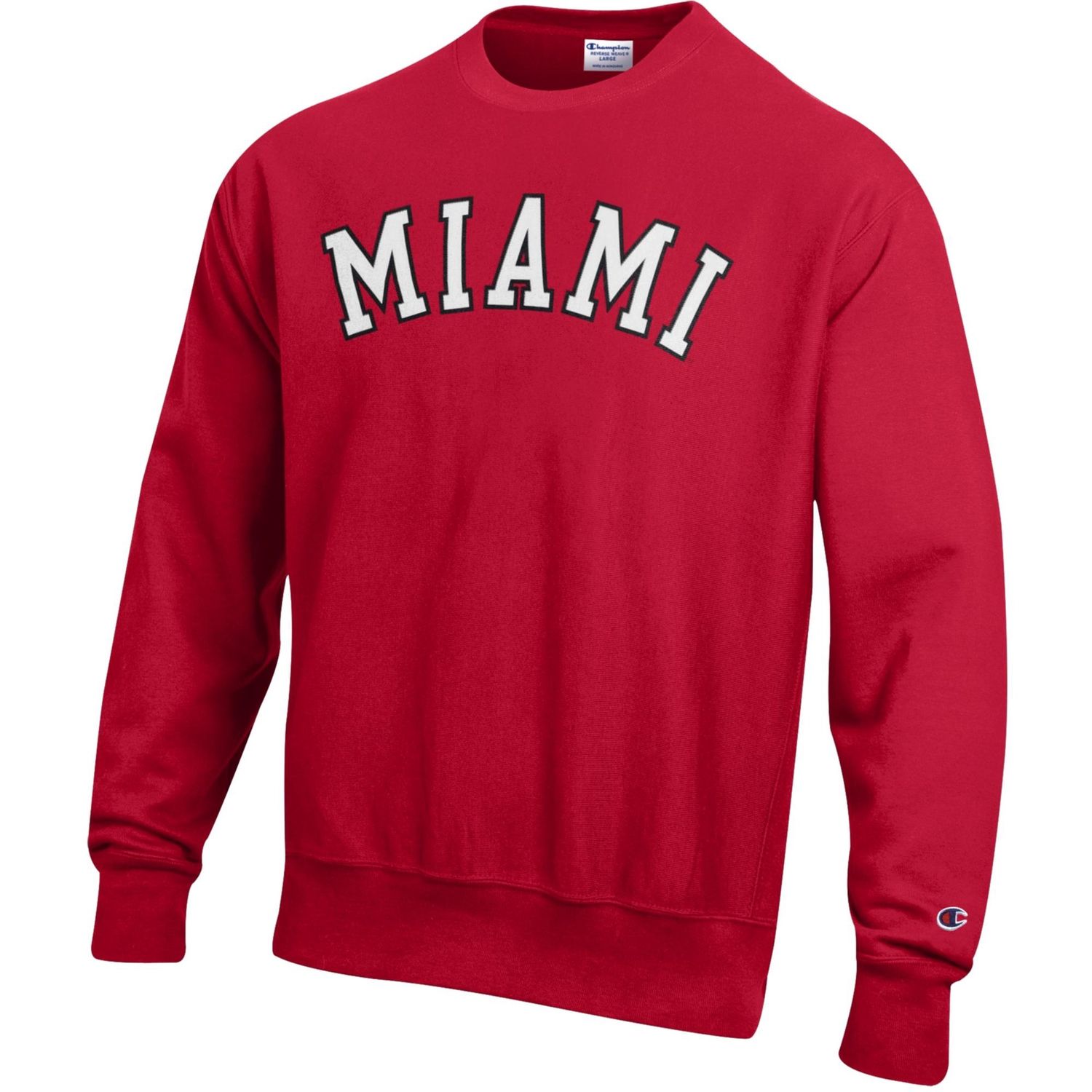 Scarlet Reverse-weave Crew TT Arched Miami, Size: S