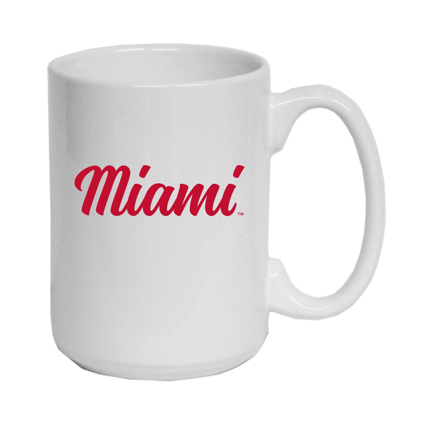 White El Grande Mug with Script Miami