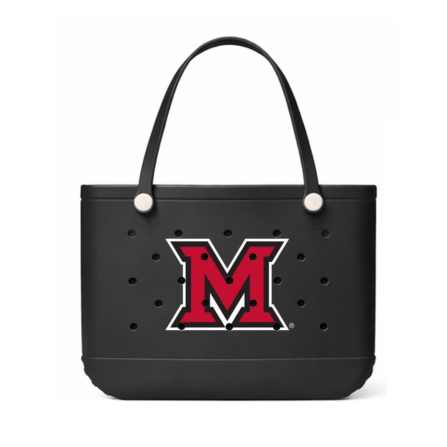 Miami University Large Beach Bag in Black