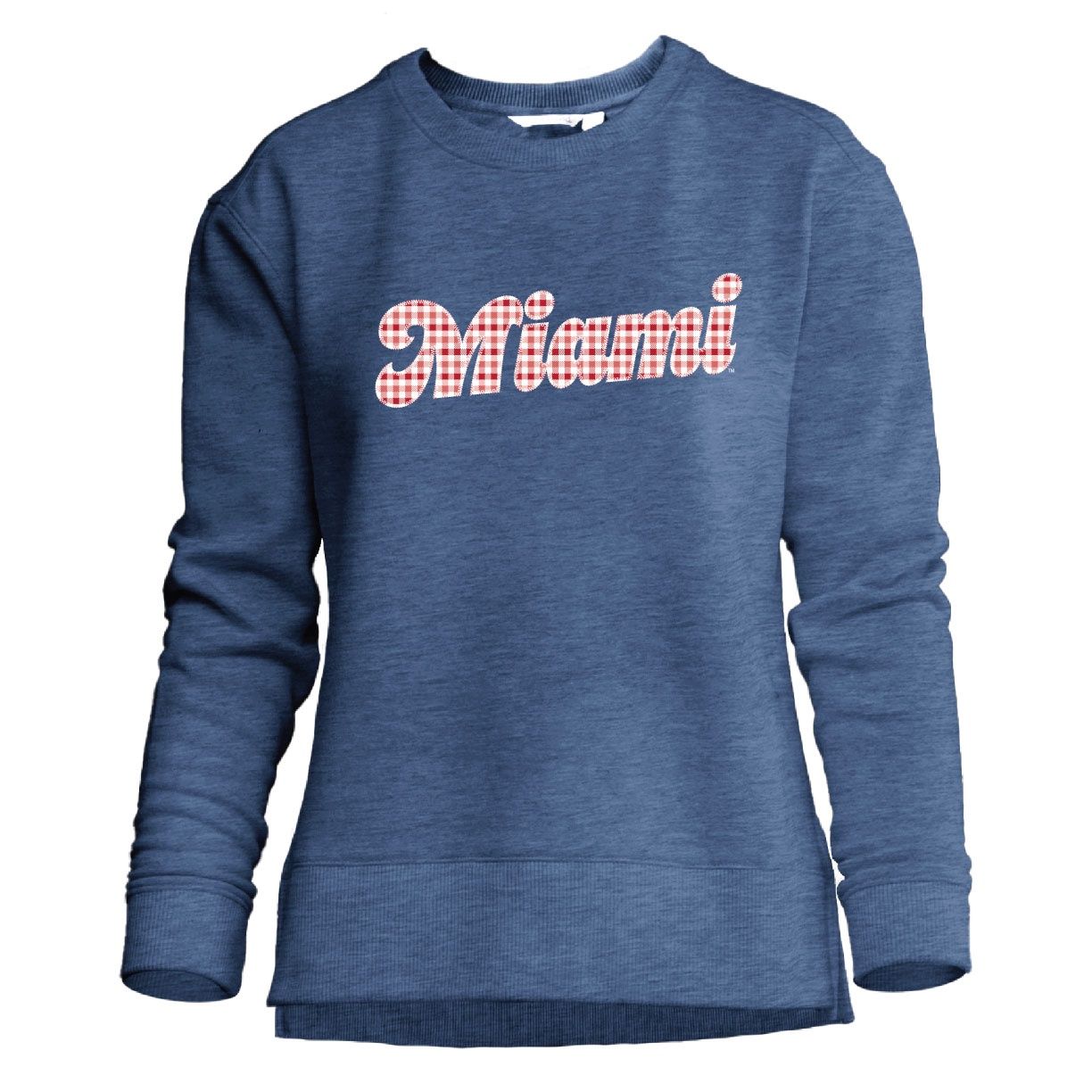 W-Unity Crew in Navy with script Miami Gingham