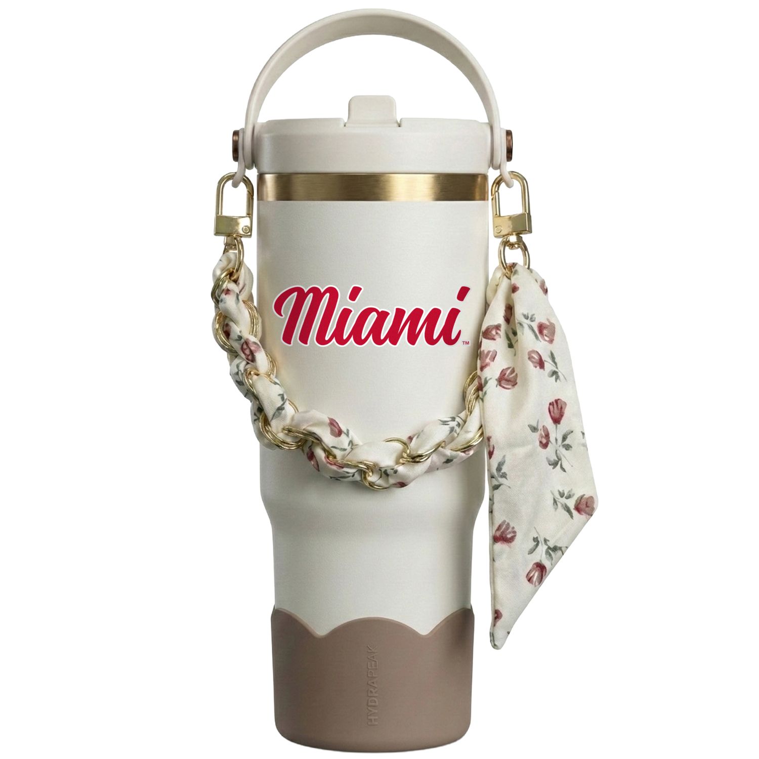 Hydrapeak 32oz Tumbler in Ivory with Flower Scarf