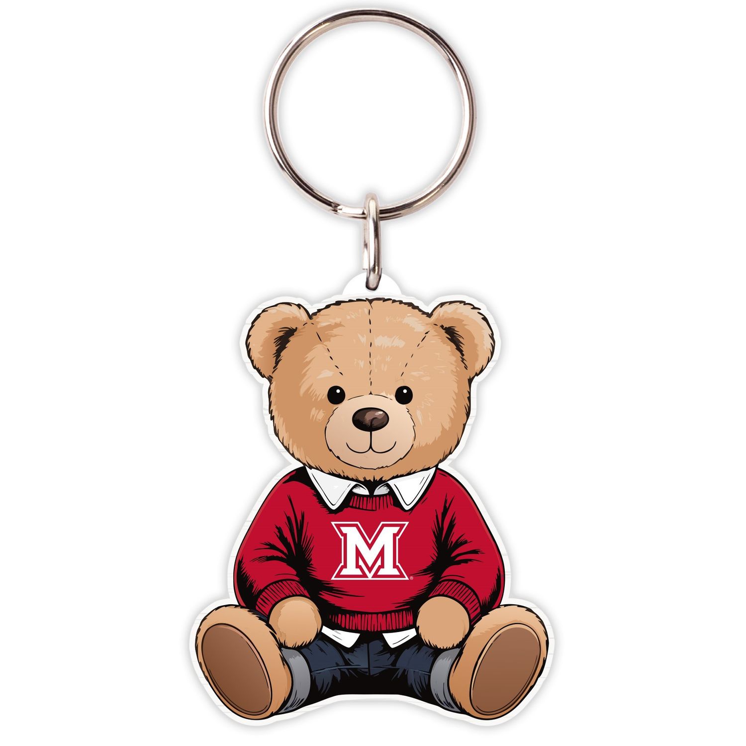 Wooden Bear Key Chain