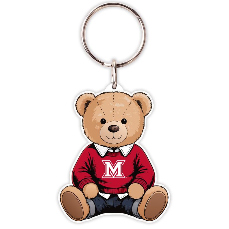 Wooden Bear Key Chain