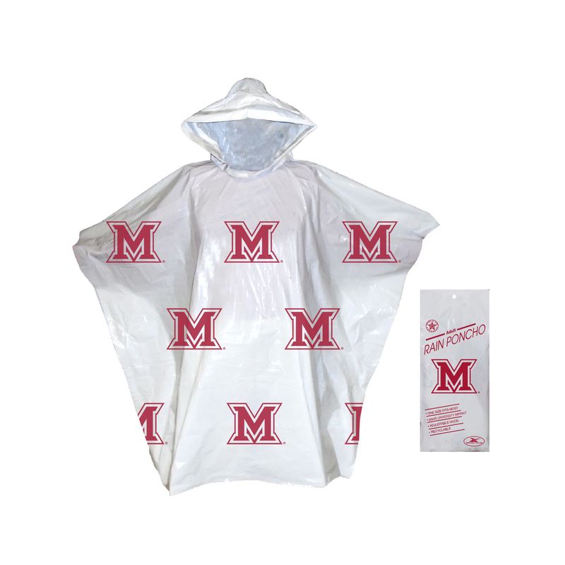 White Rain Poncho with All-Over M