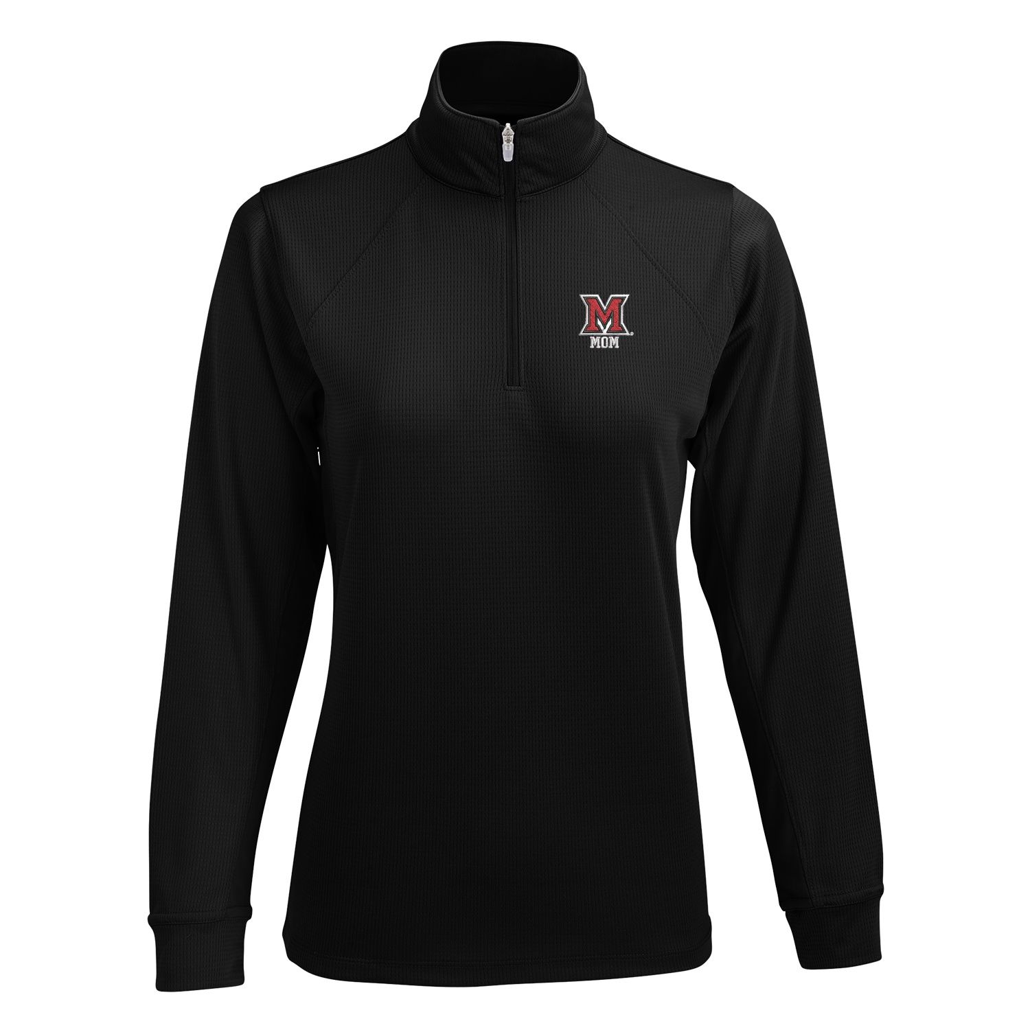 Women's Mesh Tech QZ in Black MOM