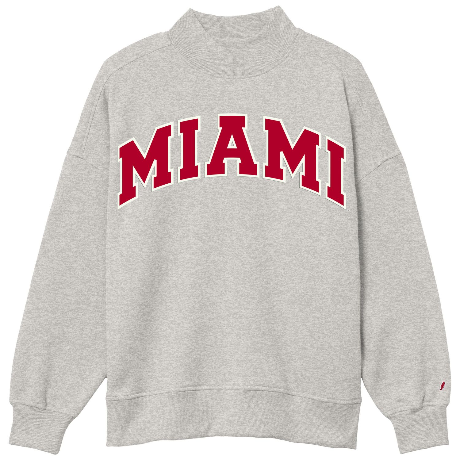 League Women’s Miami University Mock Neck Crewneck