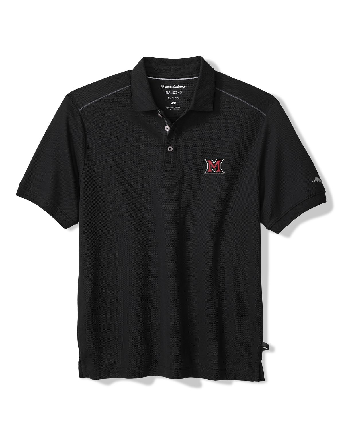 Tommy Bahama Miami University RedHawks Black Island Zone Polo