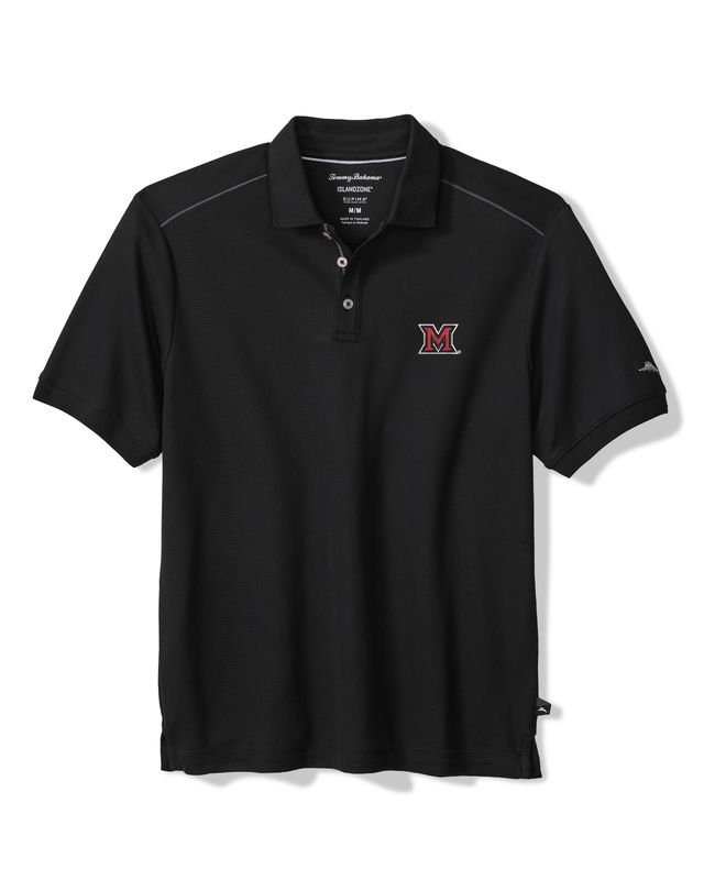 Tommy Bahama Miami University RedHawks Black Island Zone Polo
