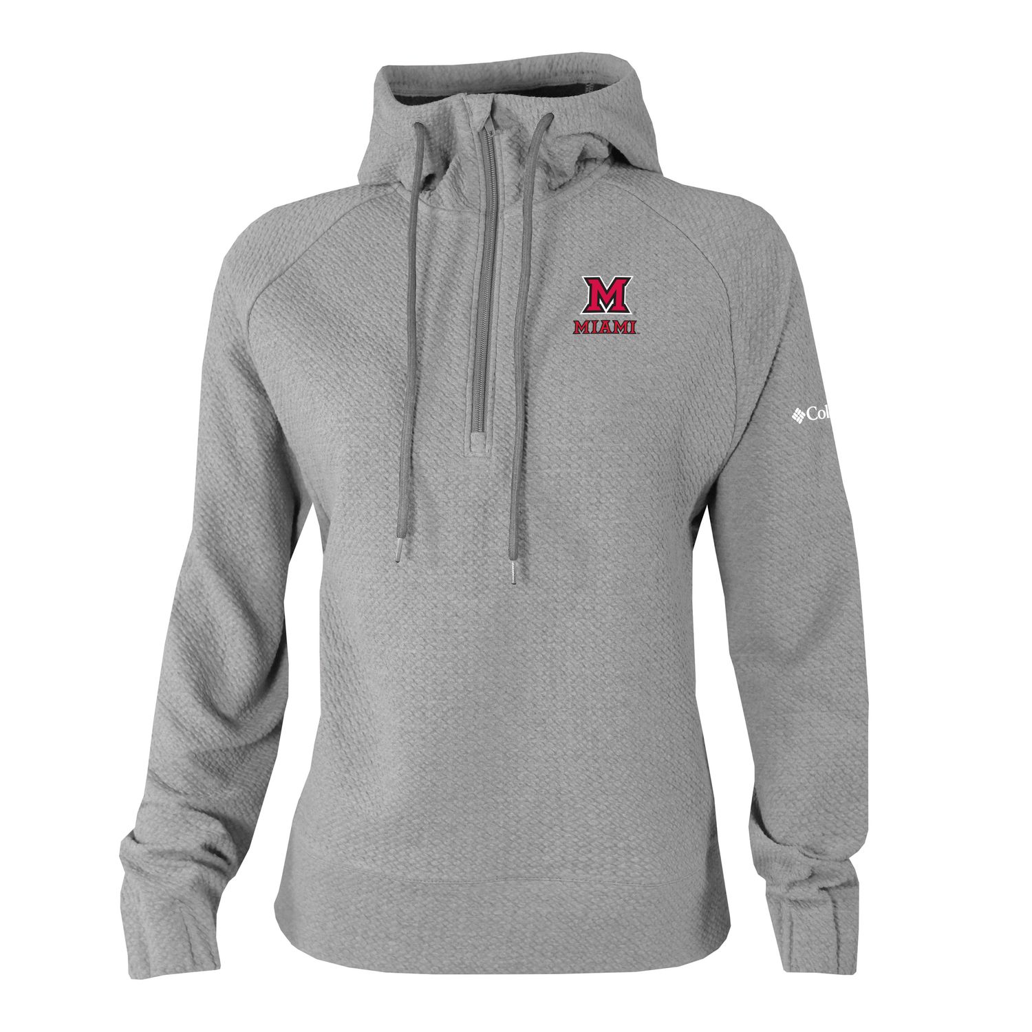 Columbia Miami University RedHawks Women's Gray Swingcraft Hooded Pullover