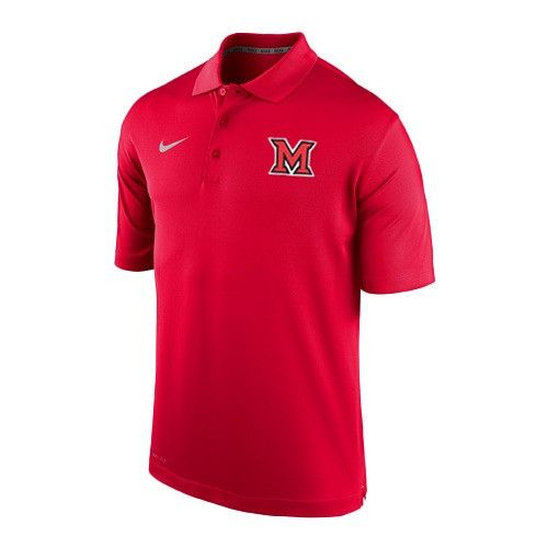 Miami RedHawks Nike Victory Polo, Color: RED, Size: S