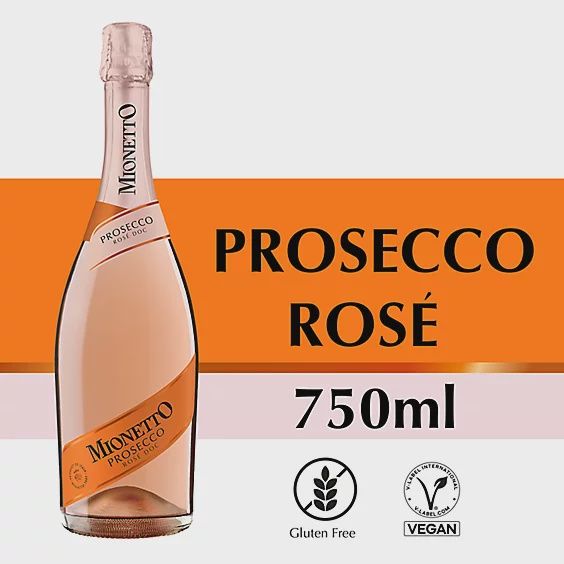 Mionetto Rose Prosecco Italian Sparkling Wine 750ml