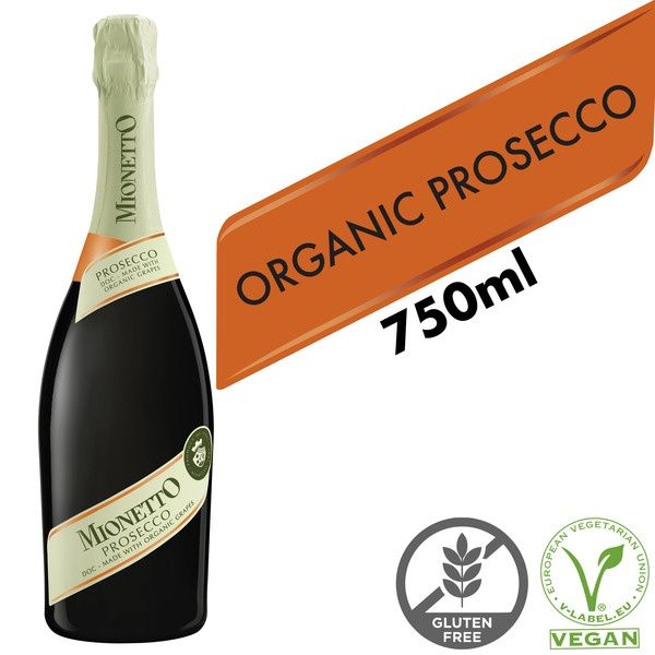 Mionetto Organic Prosecco Italian Sparkling Wine 750ml