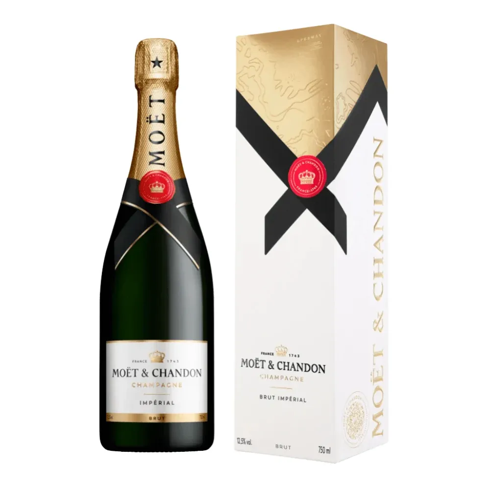 Moet &amp; Chandon Imperial Brut Champagne w/ Gift Box , 750ml