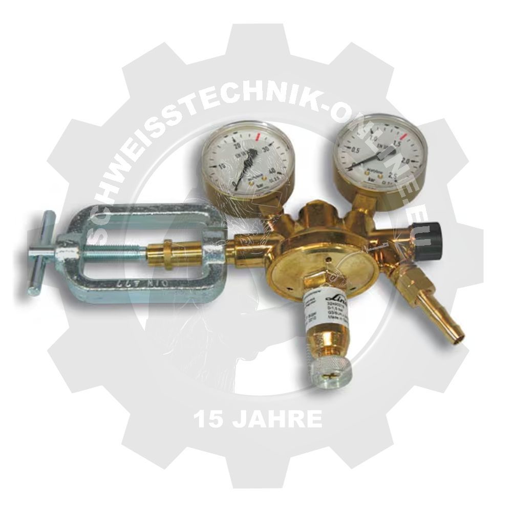 Flaschendruckminderer für Acetylen, 1,5 bar