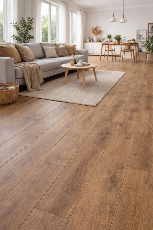 Kronotex Harbour Oak Laminate Flooring 12mm AC5