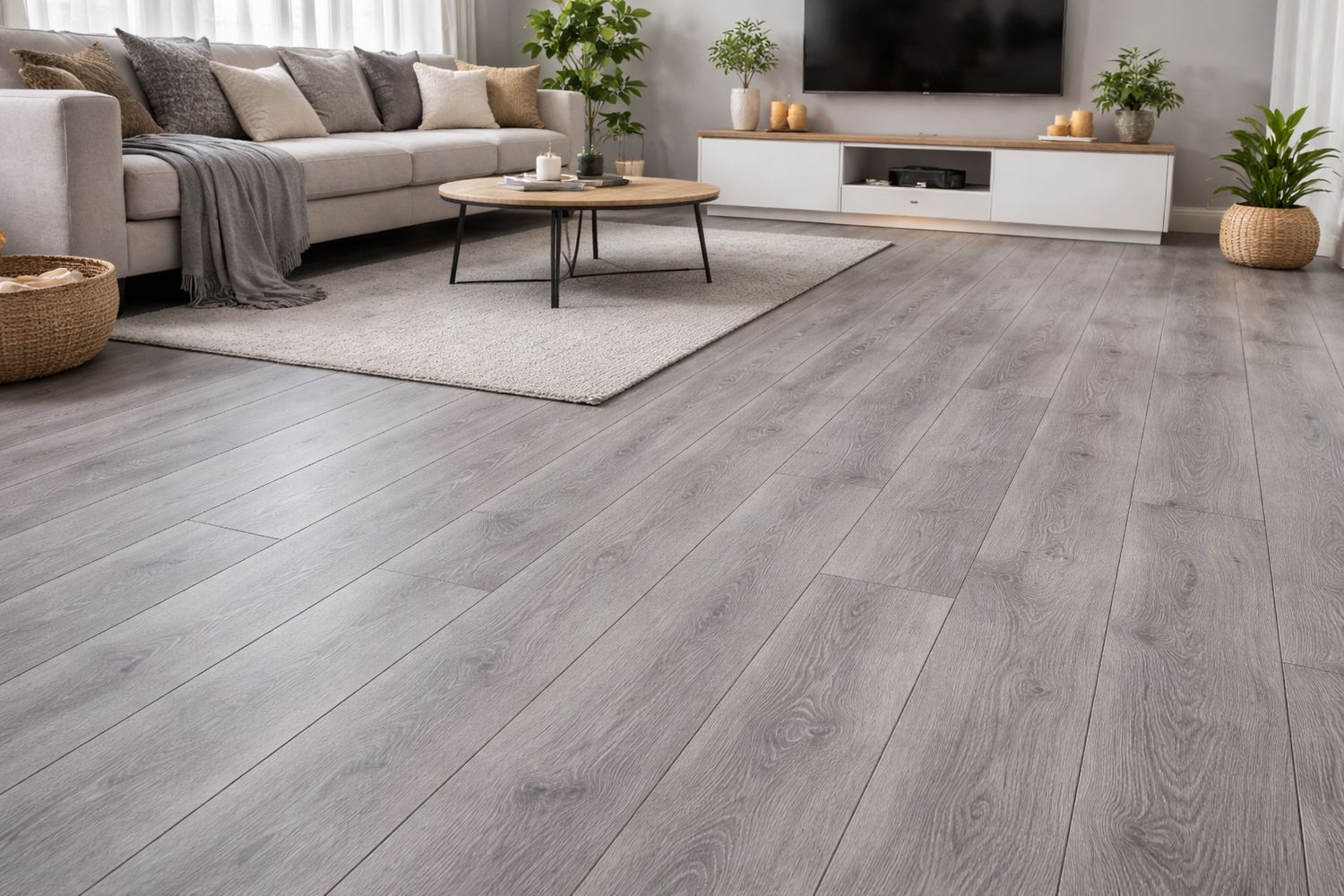 Kronotex Timeless Grey Laminate Flooring 12mm AC5
