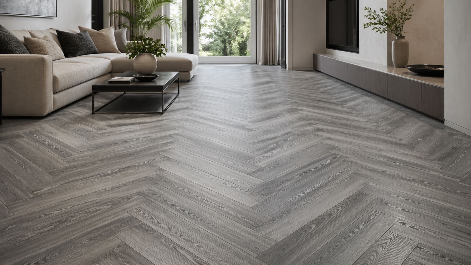 Endura H3 Storm Oak Herringbone SPC Flooring 5.5mm