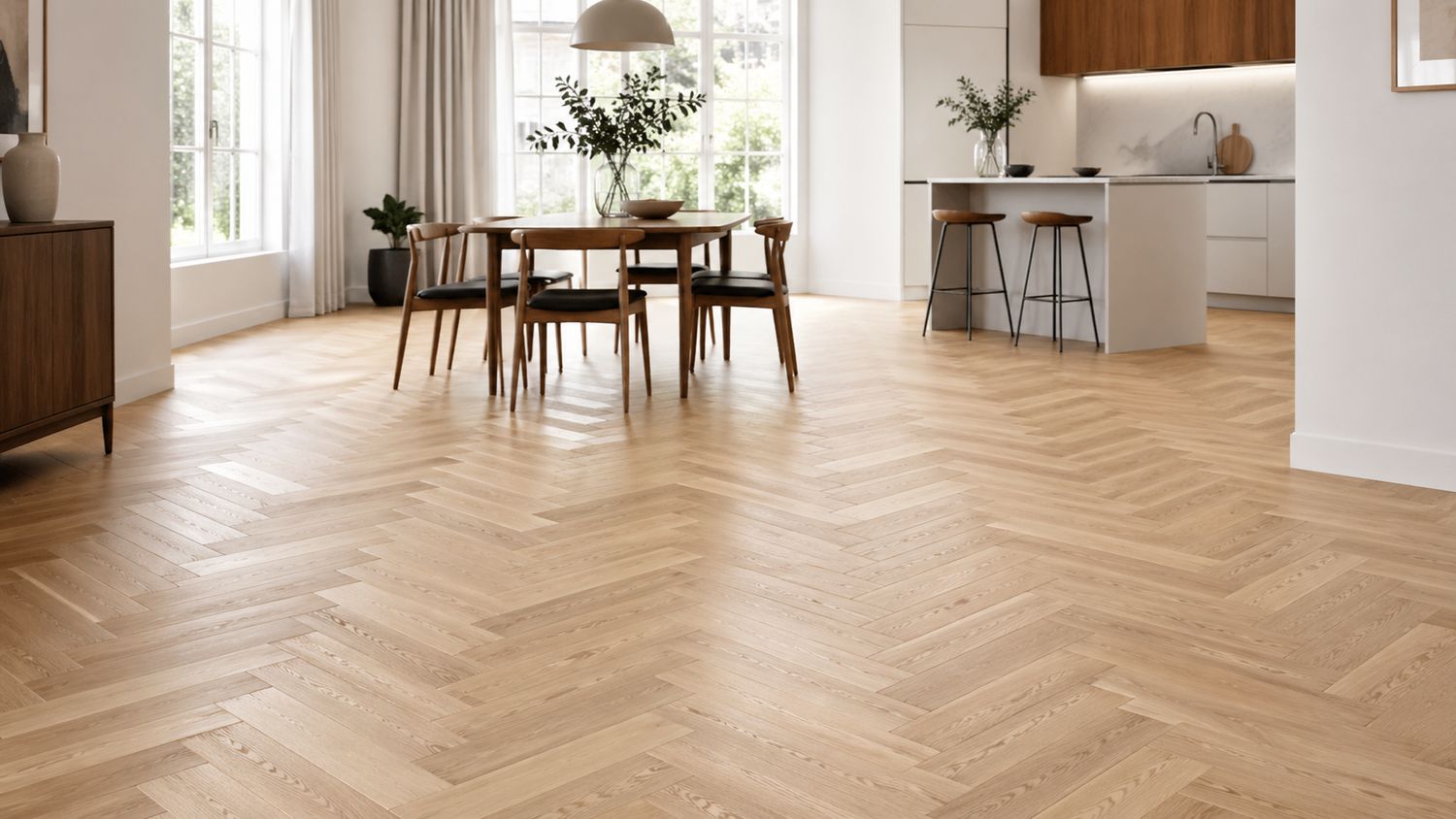 Endura H2 Nordic Oak Herringbone SPC Flooring 5.5mm