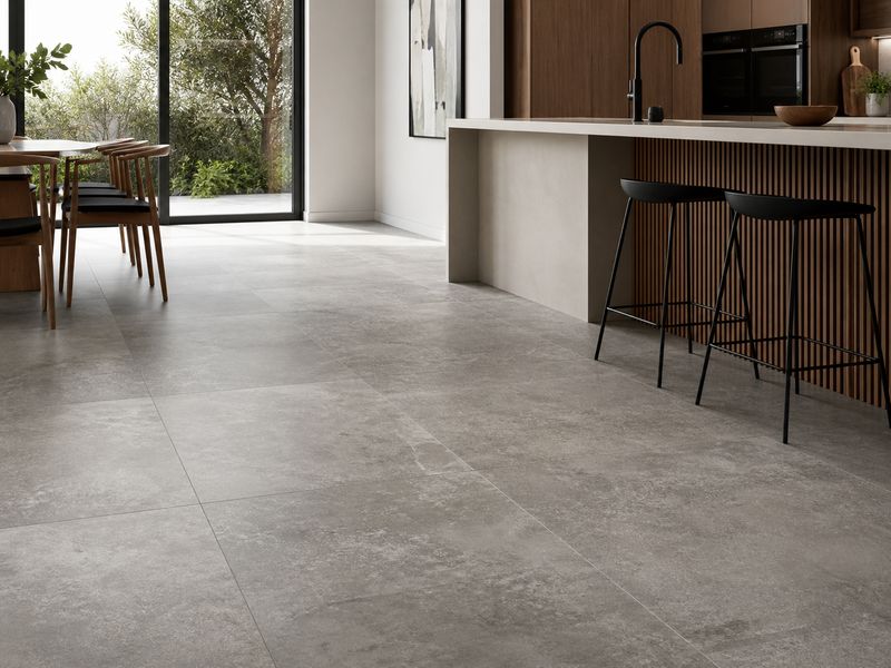 Firmfit Pre Grouted Tile Vinyl Flooring LT-1419