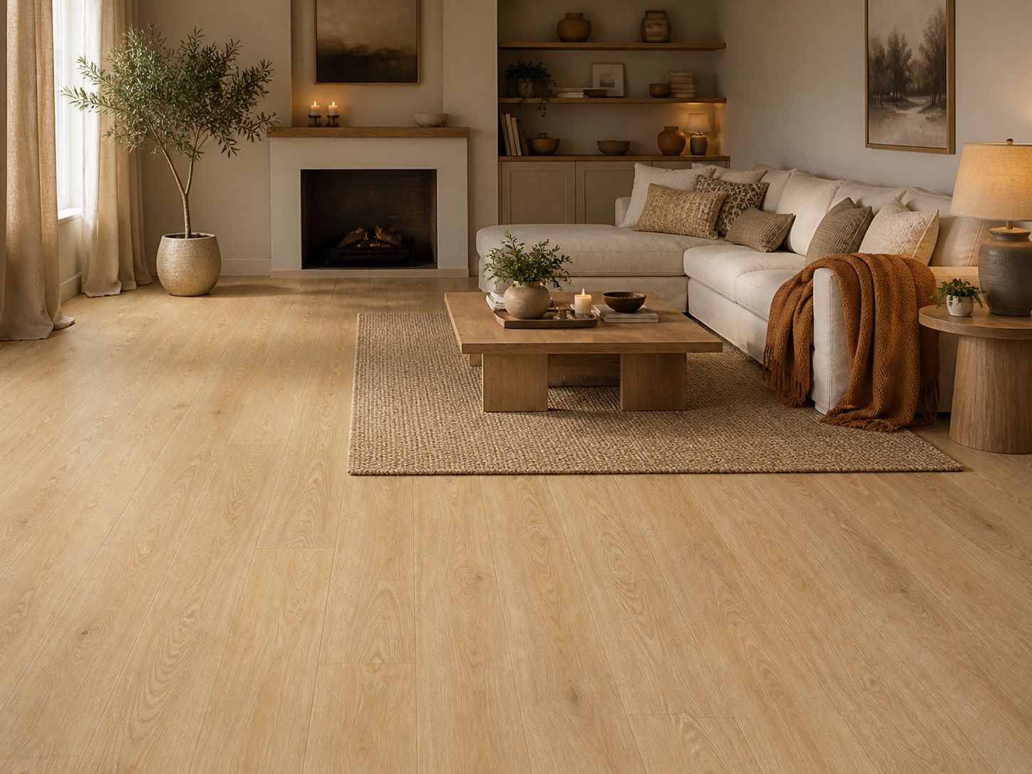 BerryAlloc Faro Warm Natural Oak Zenn 55 Vinyl Plank Flooring