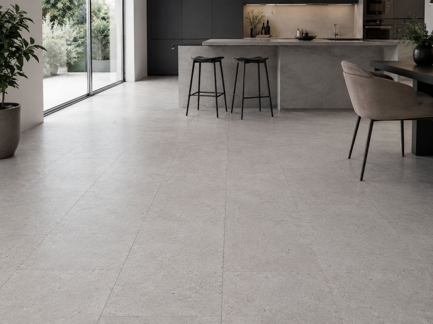 BerryAlloc Bali Light Grey Stone Zenn 55 Vinyl Tile Flooring