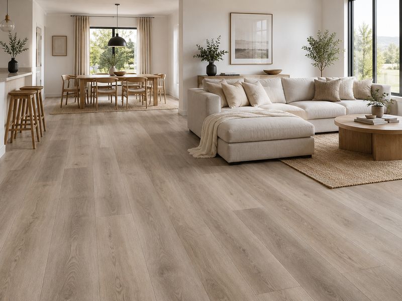 AQUApro Greige 8mm Laminate Flooring