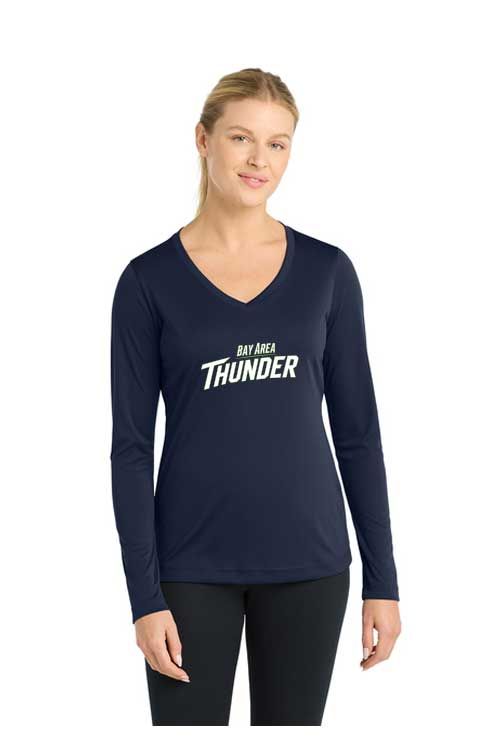 Sport-Tek® Women's Long Sleeve PosiCharge® Competitor™ V-Neck Tee