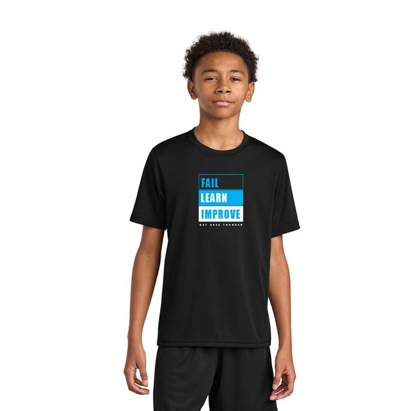 Fail Learn Improve Youth Cooling Performance Short Sleeve Tee