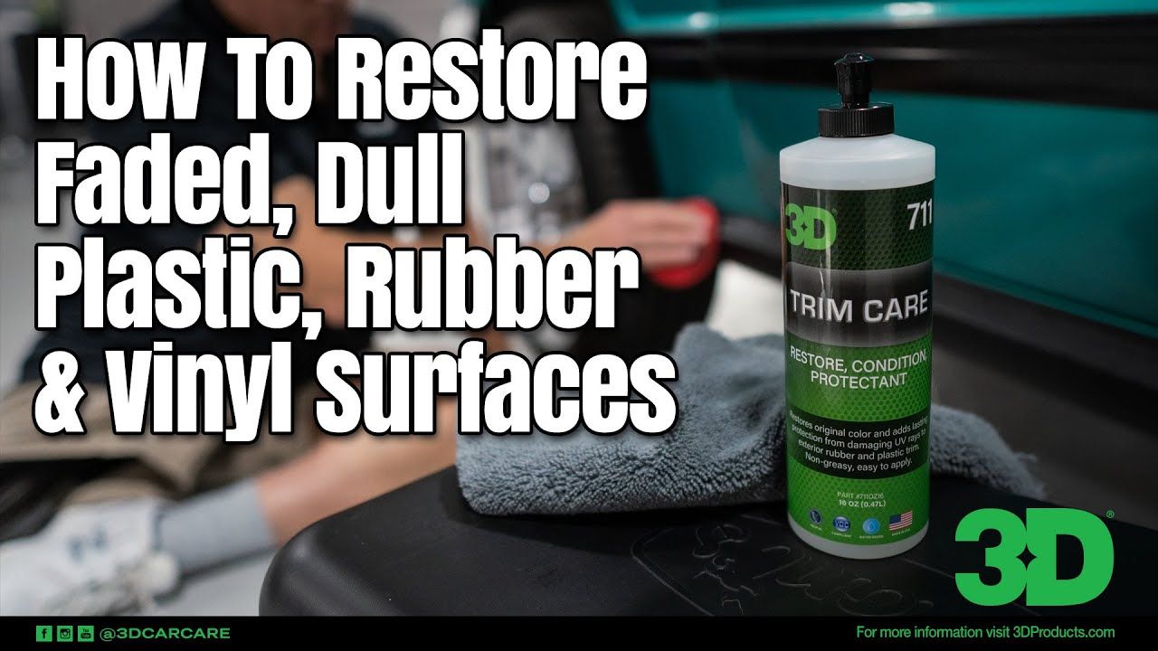 مرمم وحماية البلاستيك الخارجي 3D Trim Care 711 – حجم 473 مل