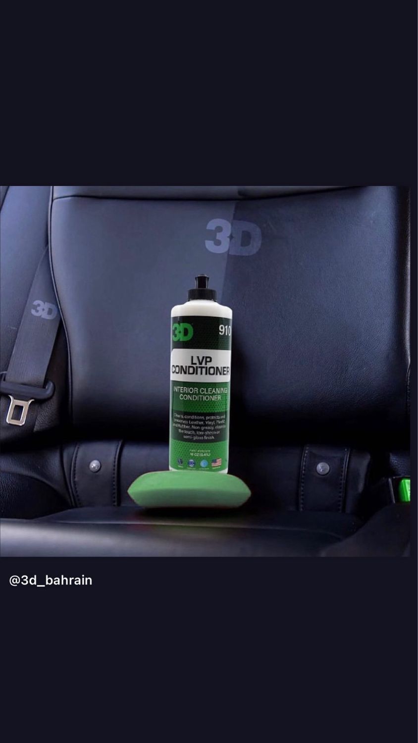 منظف ومرطب داخلي للبلاستيك والجلد 3D LVP Conditioner 910 – حجم 473 مل